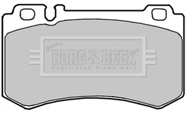 BORG & BECK Комплект тормозных колодок, дисковый тормоз BBP1916
